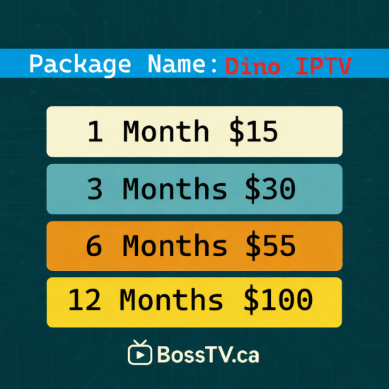 Dino IPTV – HD & 4K Live TV, Movies and TV Series Worldwide