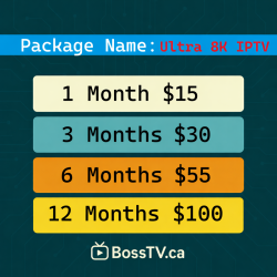 Ultra 8K IPTV – M3U & Xtream Code IPTV